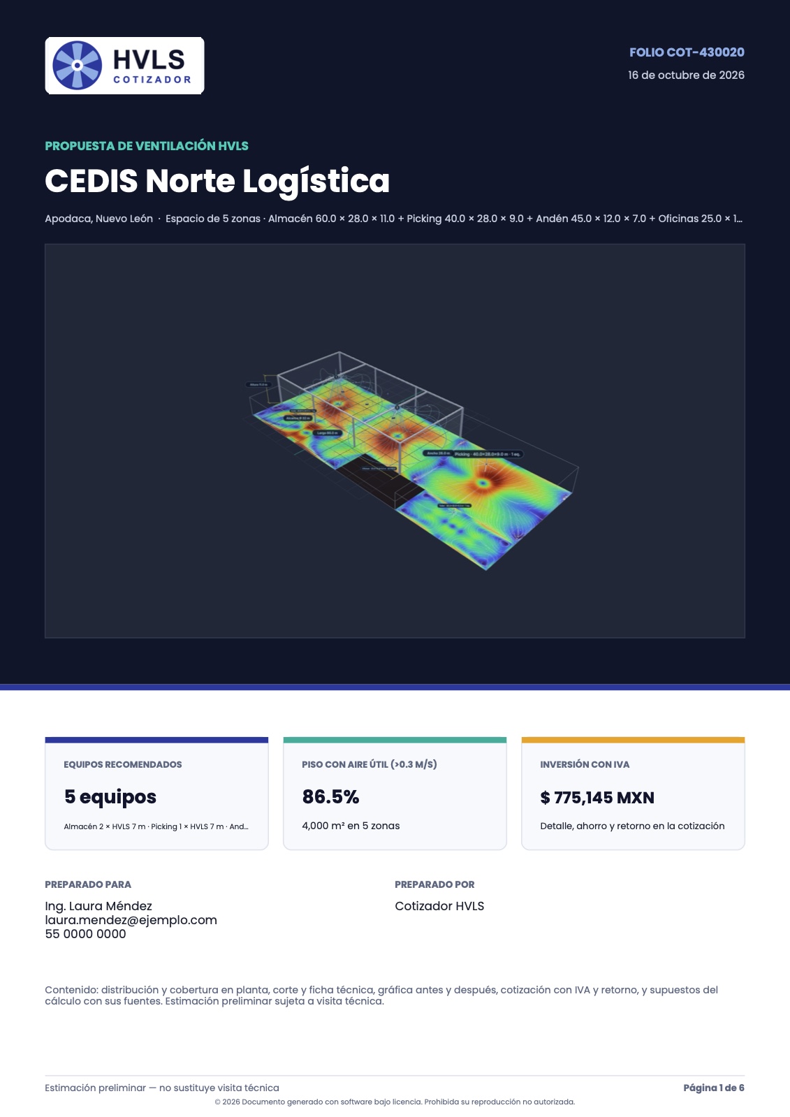 Portada de la propuesta en PDF